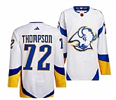 Men's Buffalo Sabres #72 Tage Thompson White 2022-23 Reverse Retro Stitched Jersey Dzhi,baseball caps,new era cap wholesale,wholesale hats